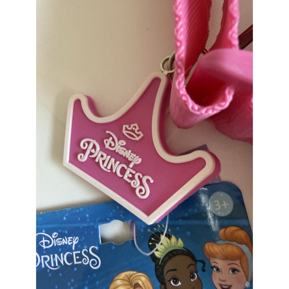 Claire's Disney Princess Round Crossbody Pink Purse with Adjustable Strap - Picture 3 of 5